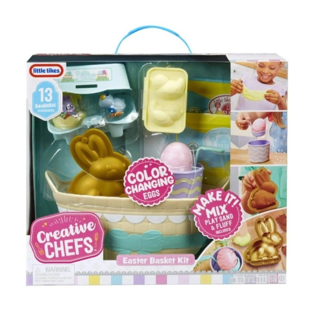 Little Tikes Creative Chefs Easter Basket Kit with 12 Accessories NEW